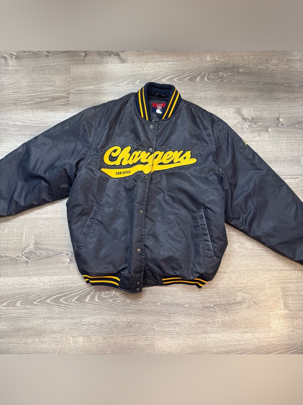 Vintage San Diego Chargers Bomber Jacket Size L